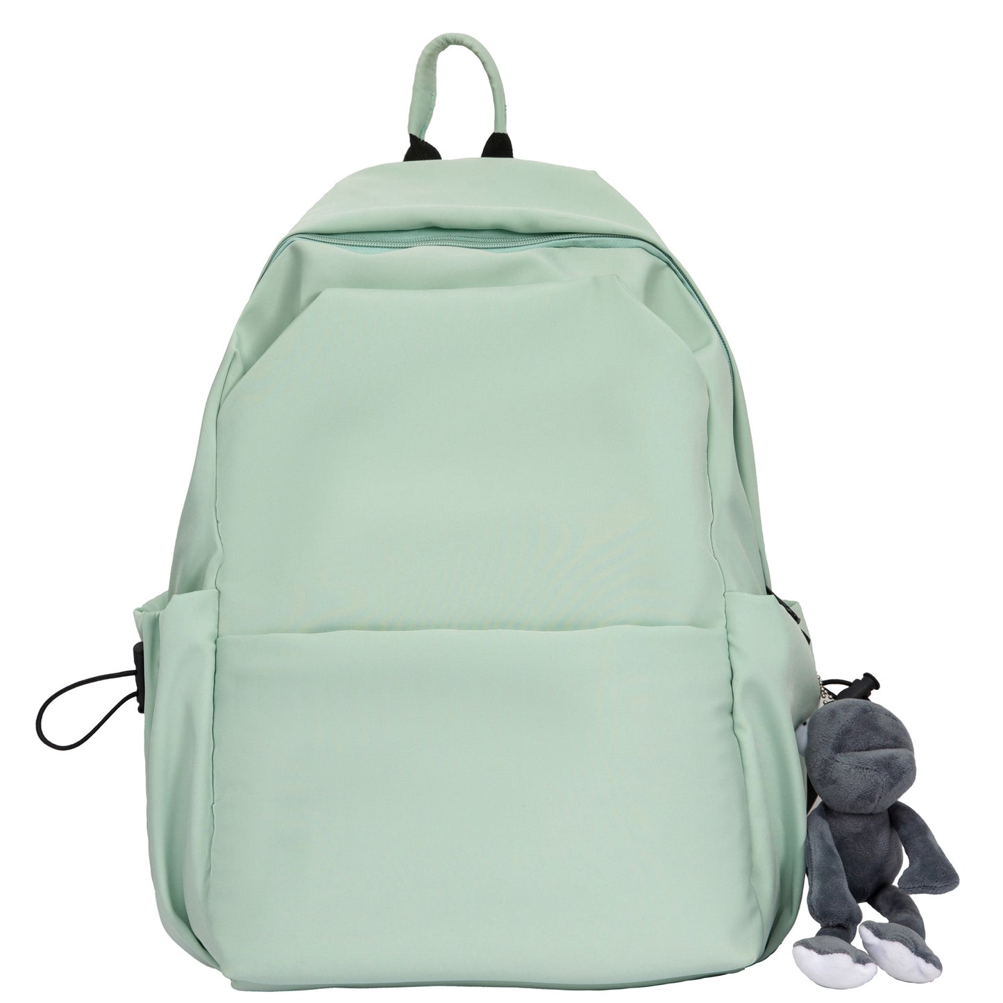 Simple Pure Color Trendy Couple Large Backpacks