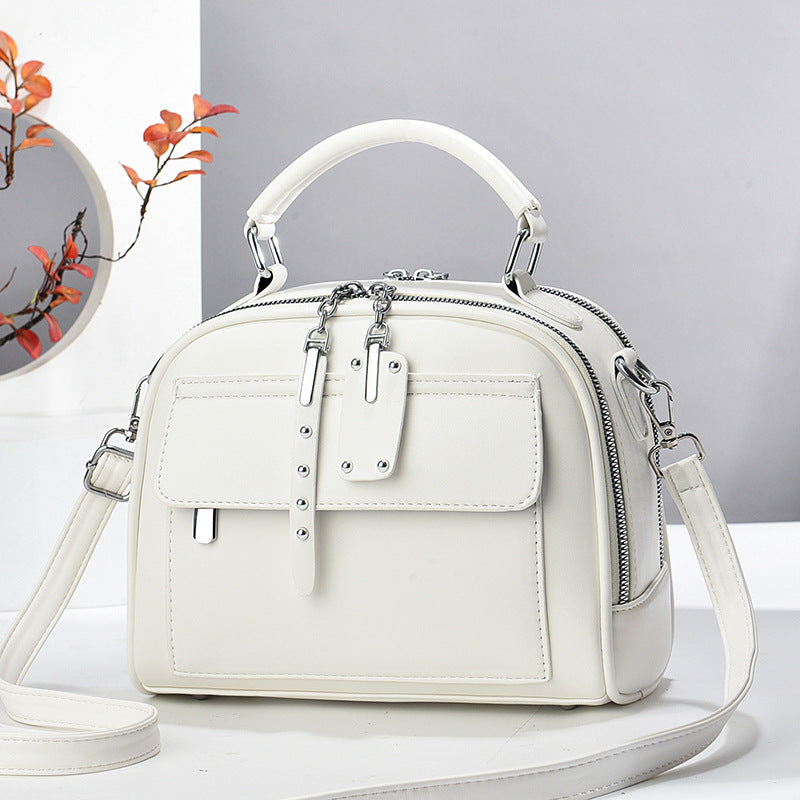 Women's Fashion Leather Silk Large Capacity Crossbody Bags