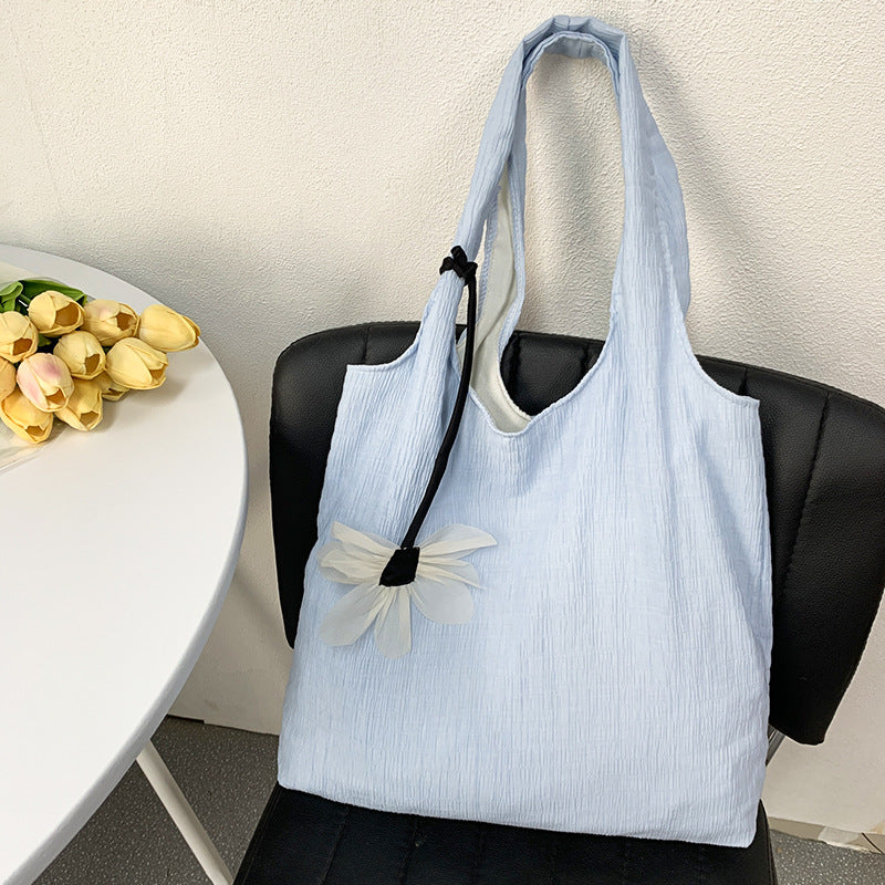 Women's Canvas Thin Fresh Fairy Style Large Shoulder Bags