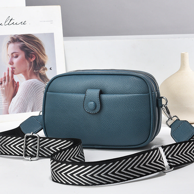 Women's Popular Summer Mom Style Soft Leather Shoulder Bags
