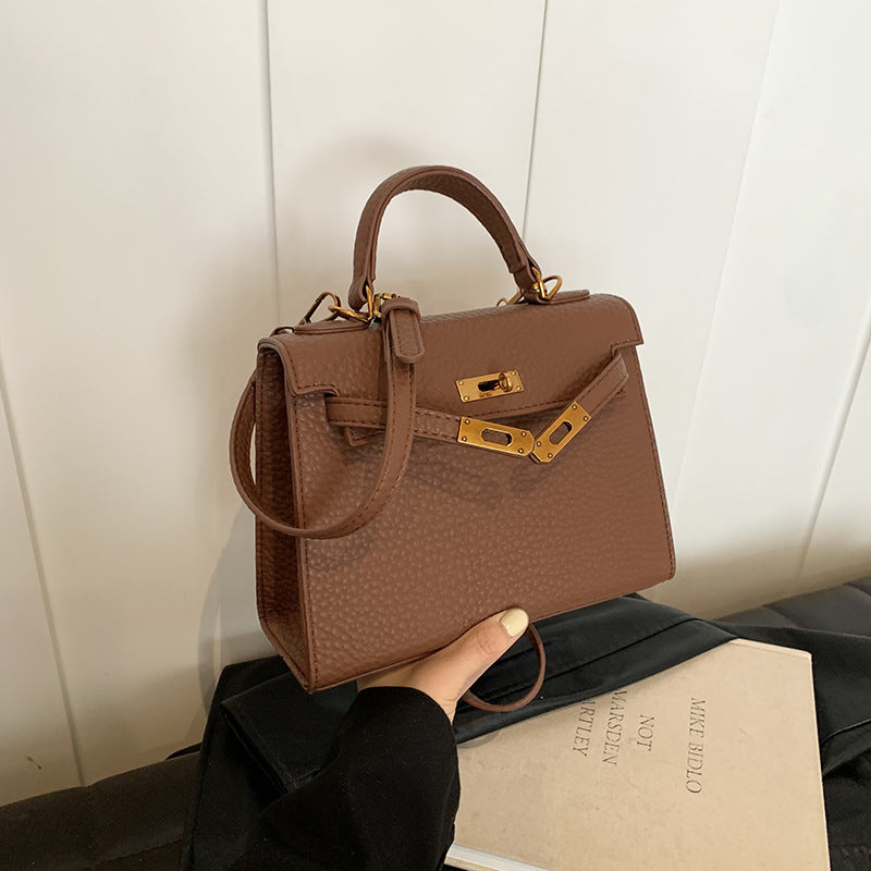 Women's Fashion Advanced Texture Niche Portable Kelly Shoulder Bags