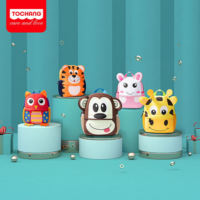 Children's Elegant Cartoon Cute Animal Neoprene Kindergarten School Bags