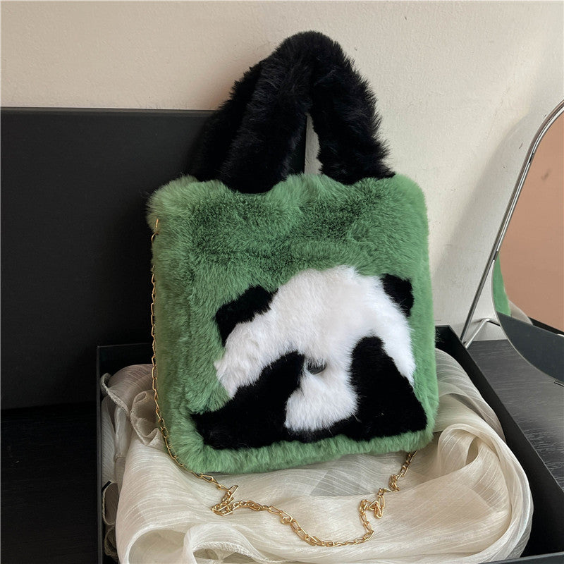 Women's Mini Fur Cute Hand Carrying Korean Crossbody Bags