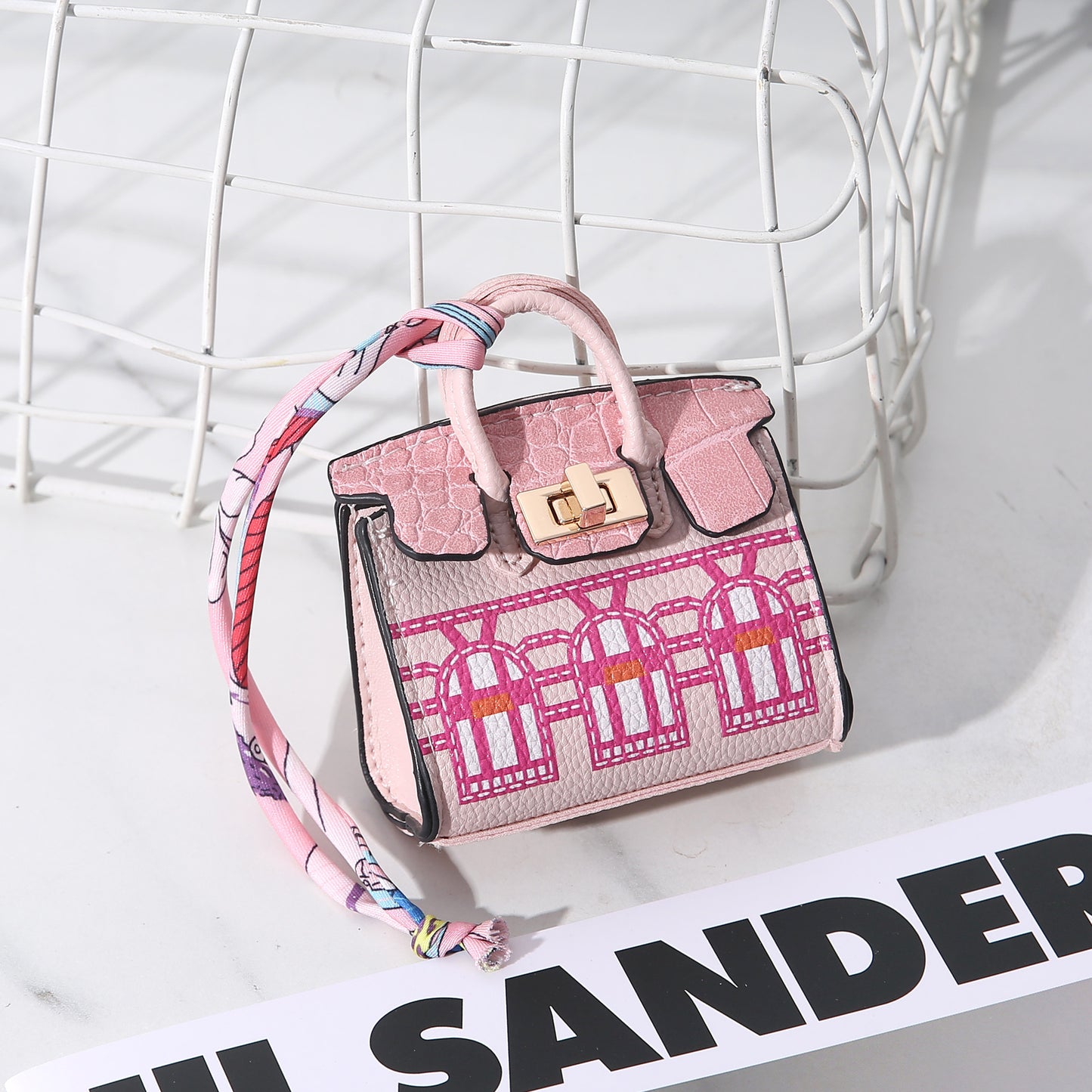 Mini House Portable Carrying Strap Headset Coin Purses