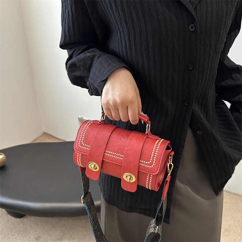 Women's Niche Retro Fashionable Trendy Portable Boston Shoulder Bags