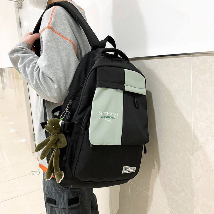 Women's & Men's & Couple Korean Style Contrast Color Backpacks