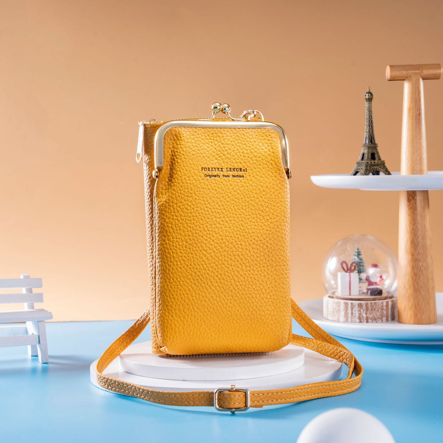 Style Macaron Mobile Large Capacity Solid Phone Bags