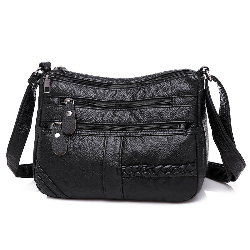 Women's Large Capacity Soft Leather Mother Crossbody Bags