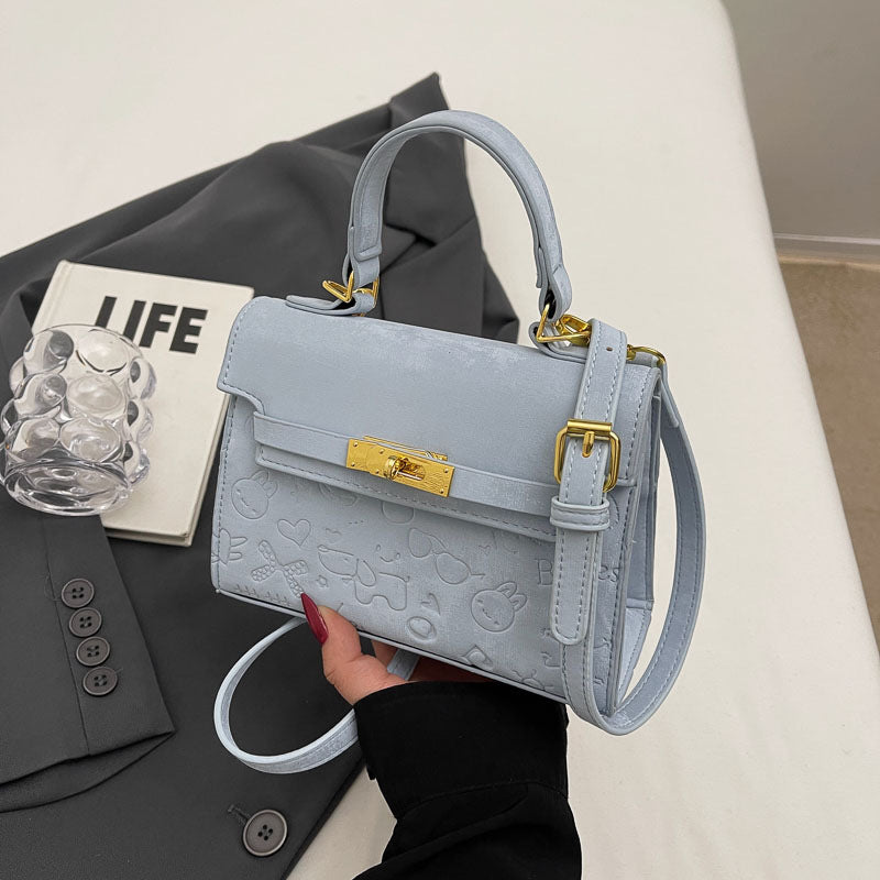 Women's Popular Texture Fashion Design Portable Kelly Crossbody Bags