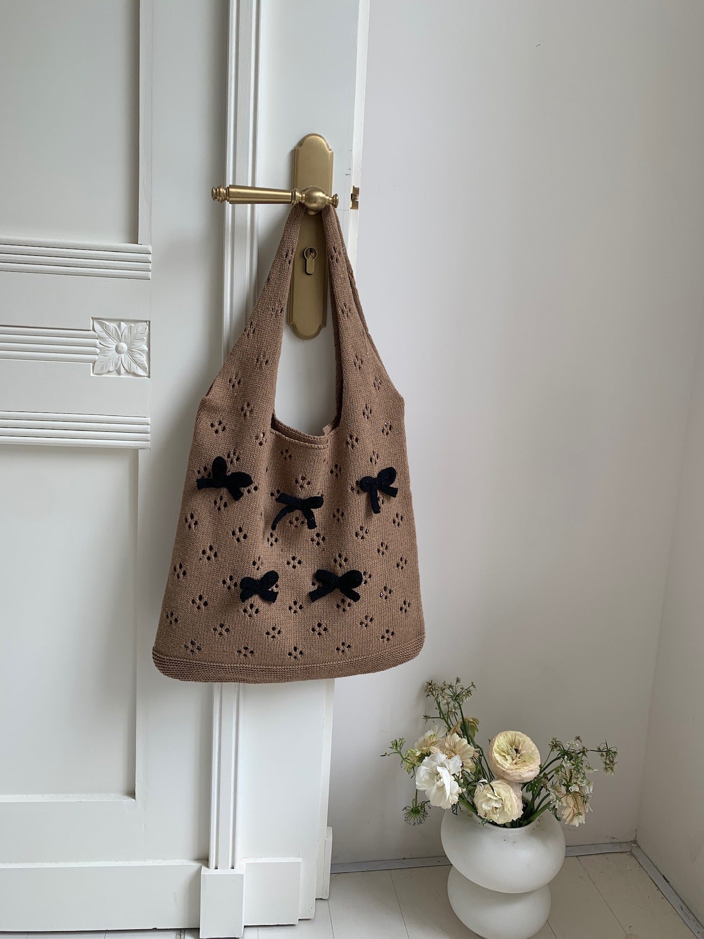 Women's Bow Summer Versatile Woven High Sense Shoulder Bags