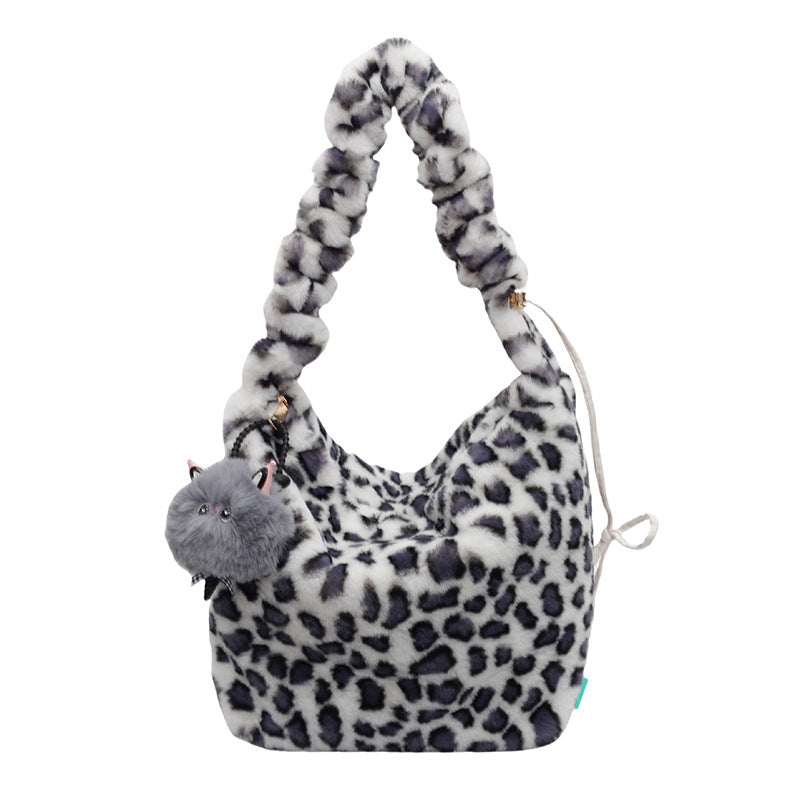 Women's Fur Vintage Leopard Print Street Trendy Crossbody Bags