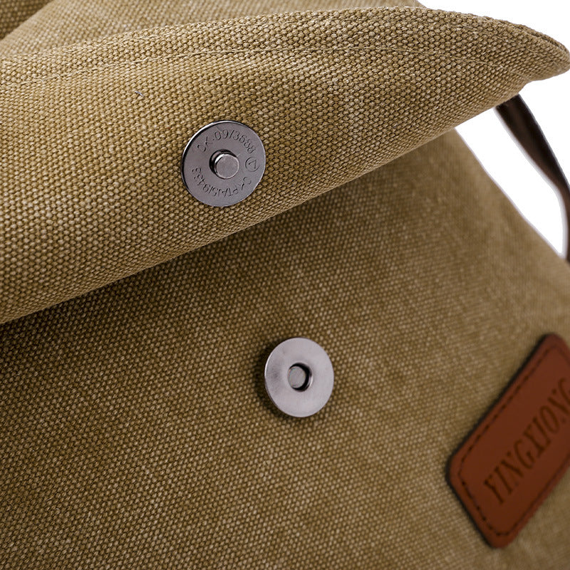 Men's Fashion Trendy Canvas Korean Style Men's Shoulder Bags