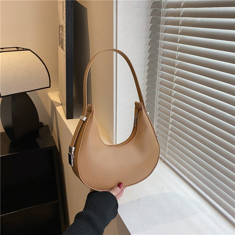 Women's French Moon Saddle Baguette Advanced Texture Armpit Bags