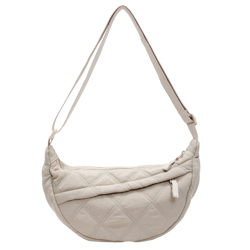Women's Fashion Simple Western Style Solid Color Crossbody Bags
