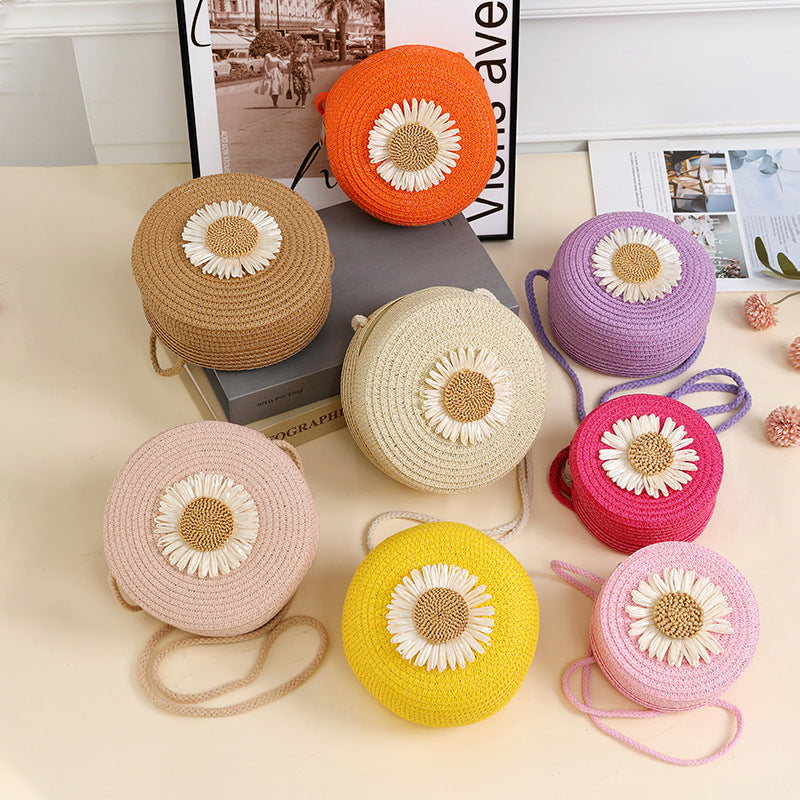 Raffia Woven Mobile Female Summer Beach Crossbody Bags