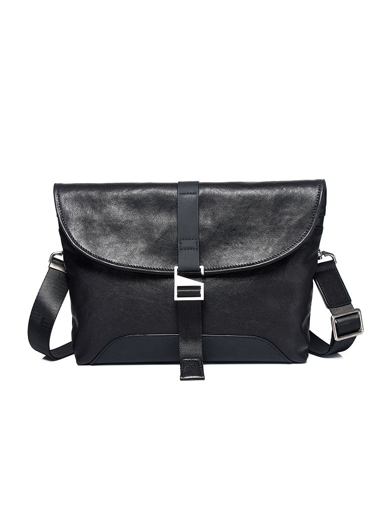 Men's First Layer Cowhide Clutch Commute Pouch Men's Shoulder Bags