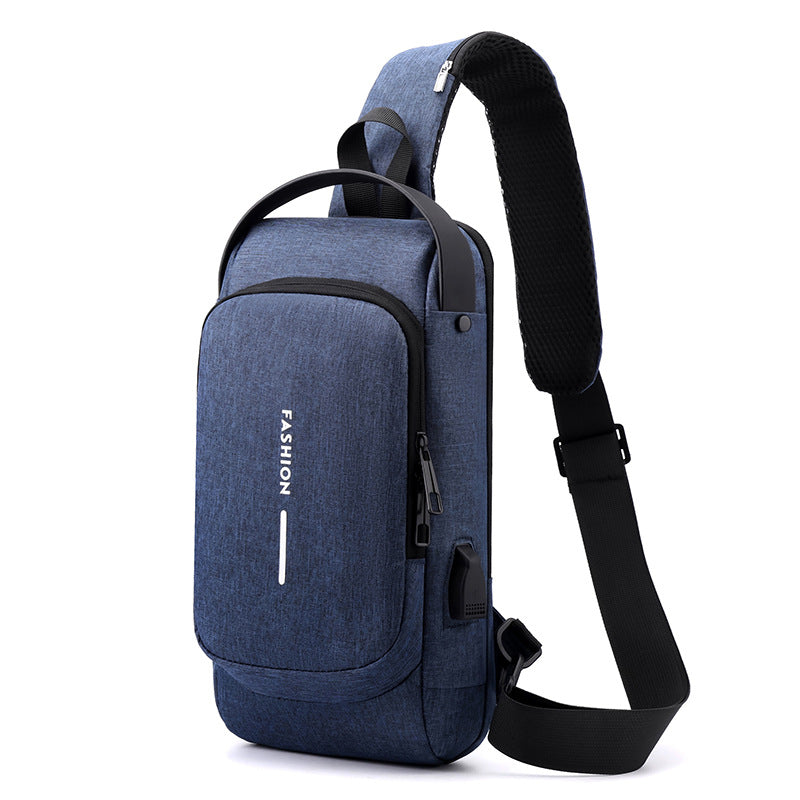 Men's Innovative Charming Slouchy Motorcycle Password Men's Chest Bags