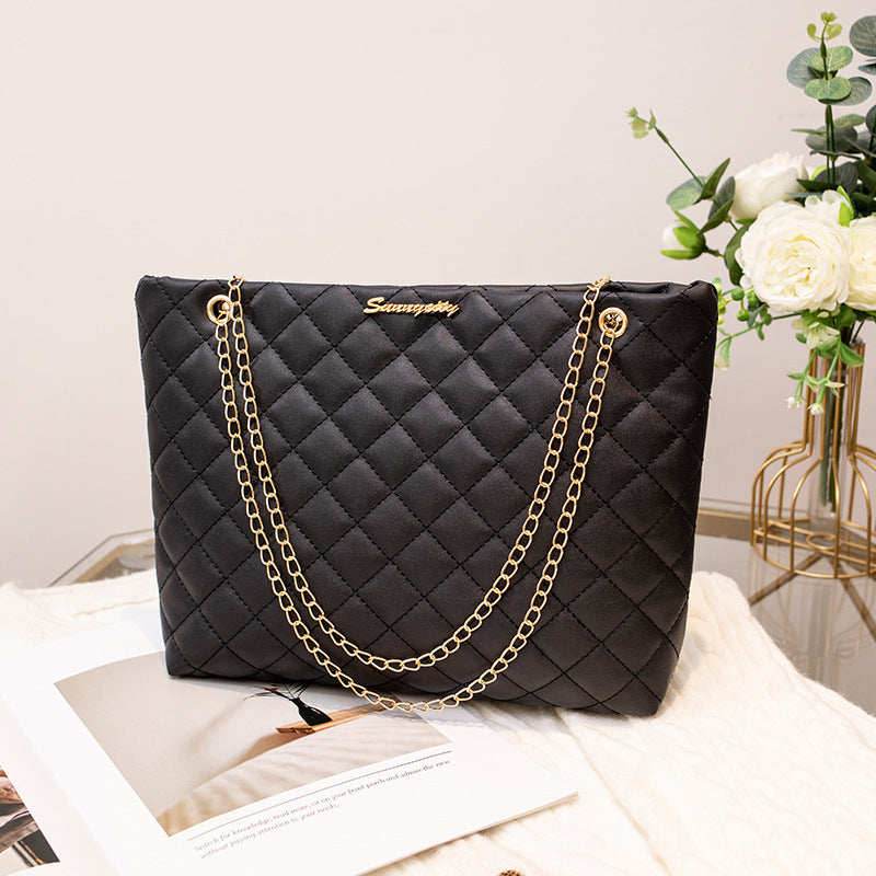 Diamond Embroidery Large Capacity Totes Solid Tote Bags
