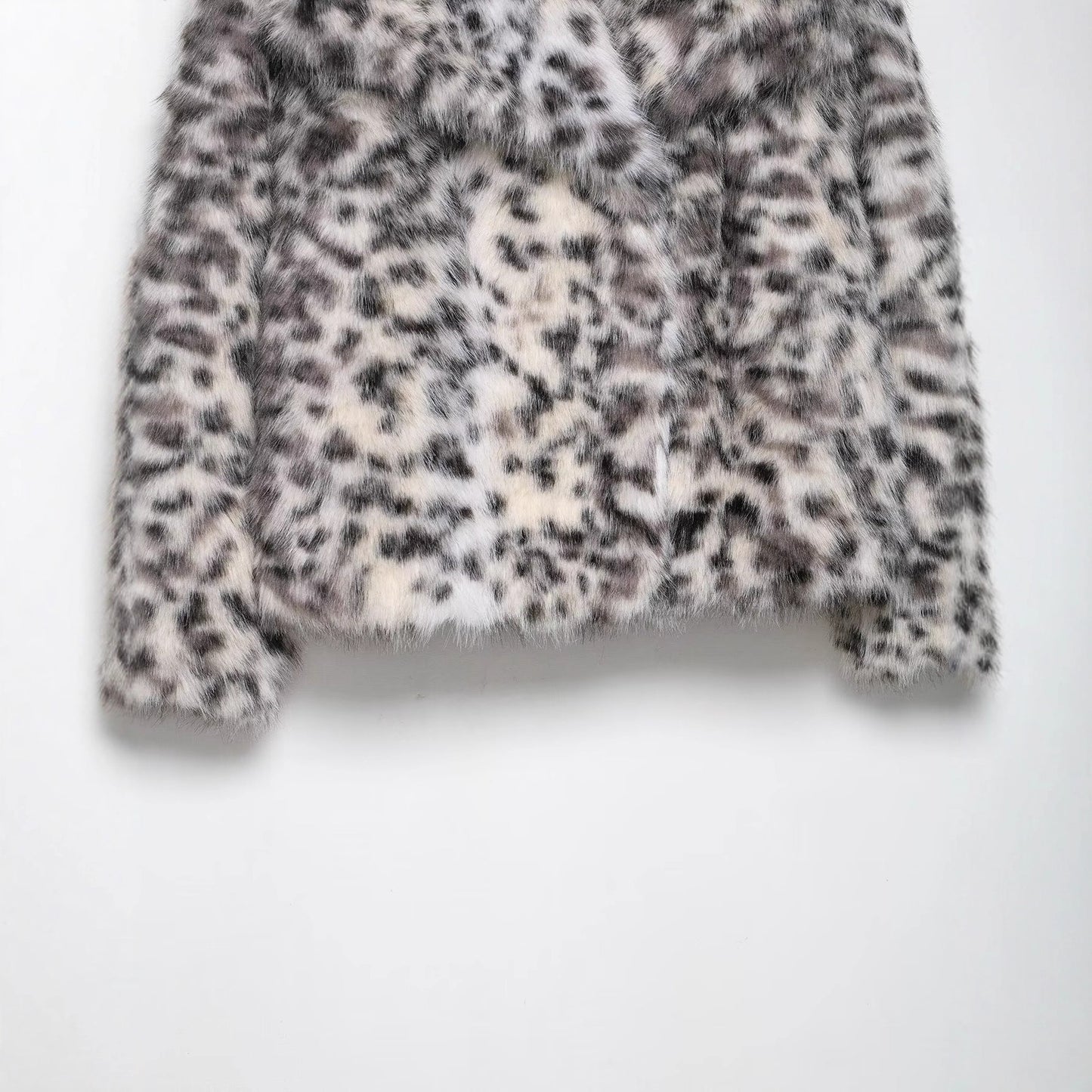 Women's Versatile Animal Print Faux Fur Jackets
