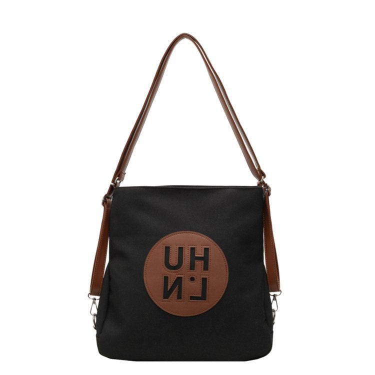 Women's Canvas Large Capacity College Style Commuter Shoulder Bags