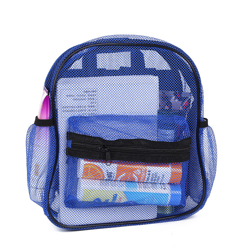 Children's High Mesh Transparent Simple Beach Certification Backpacks