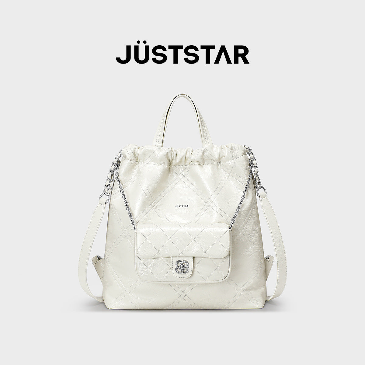 Star Garbage Hobo Female Rhombus Portable Backpacks