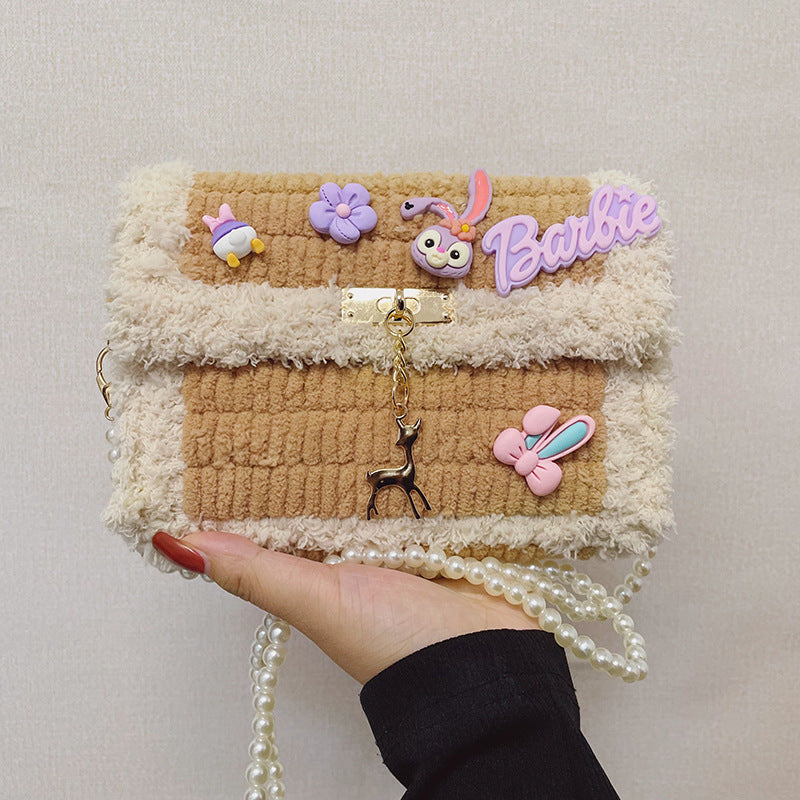 Hand-woven Cartoon Homemade Material For Free Crossbody Bags