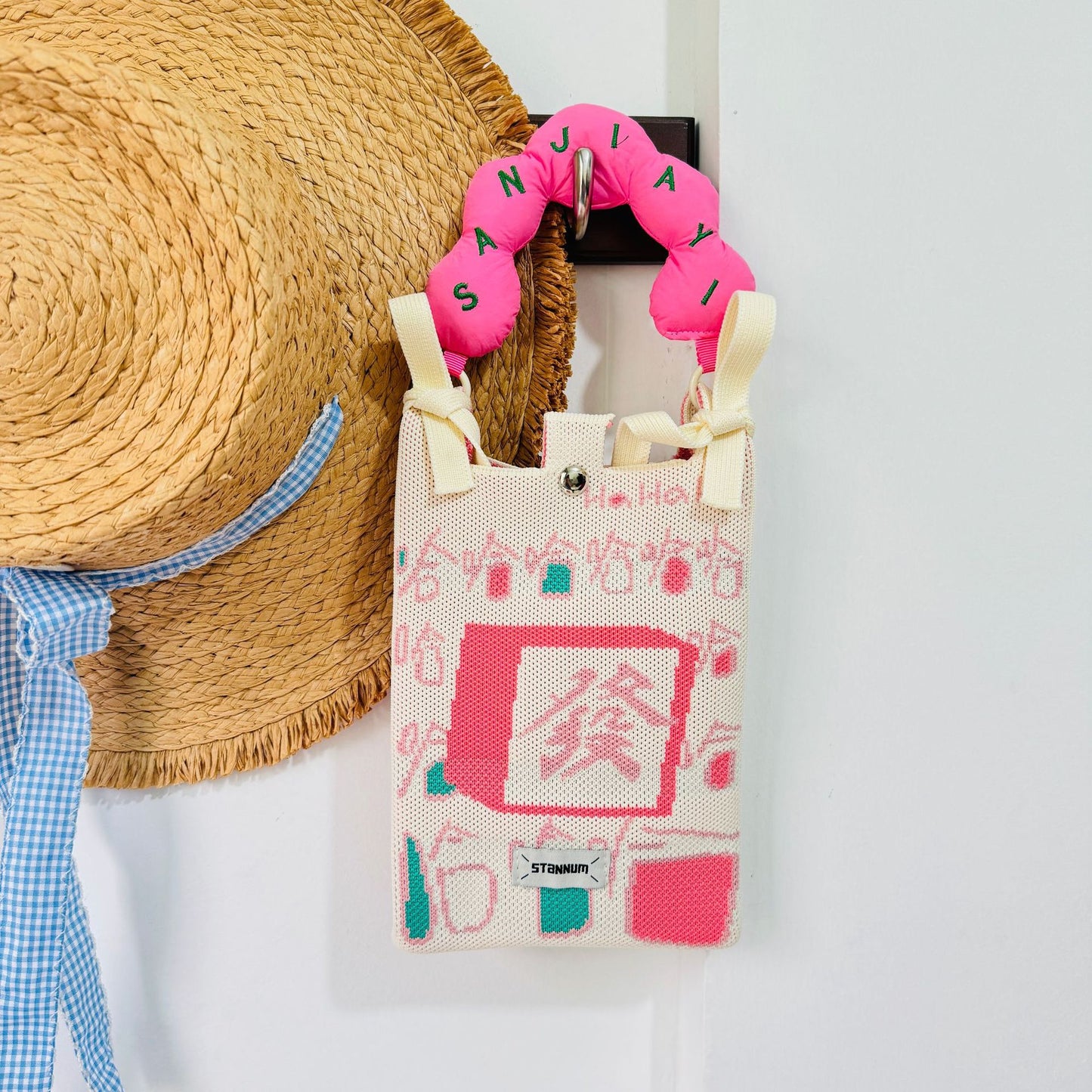 Creative Cute Cartoon Cat Knitted Mini Crossbody Bags