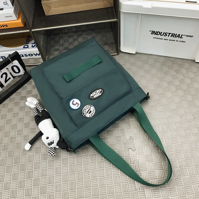 Junior High Tuition Youth Nylon Boy Men's Messenger Bags