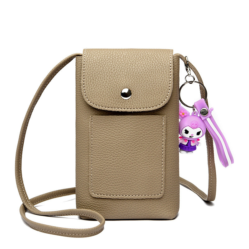 Women's Slouchy Mobile Shopping Walking Mini Phone Bags