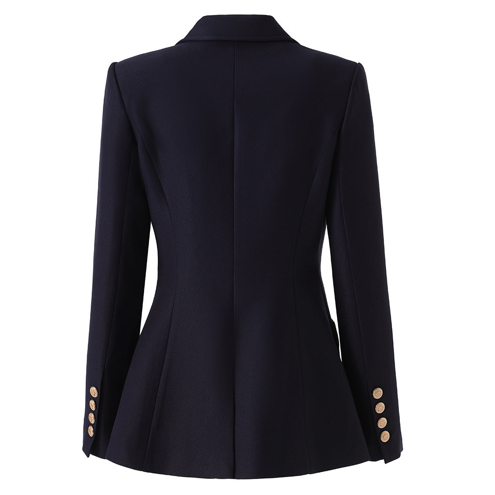 Blue Small High-grade Embroidered College Style Jackets