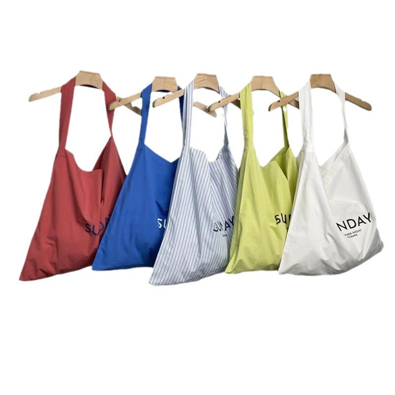 Women's Designer Simple Printed Striped Canvas Bags