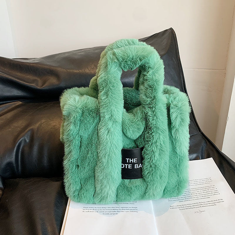 Women's Creative Tide Graceful Cute Plush Tote Bags