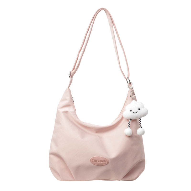 Trendy Autumn Simple Solid Color Commuter Crossbody Bags