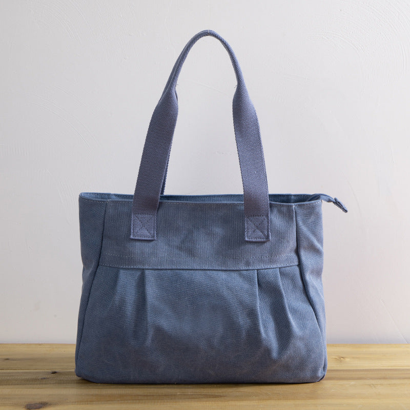 Women's Large Capacity Canvas Simple Retro Shoulder Bags