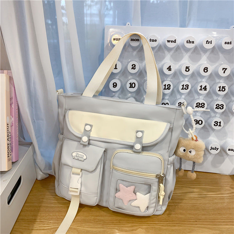 Female Korean Class Vintage Style Mori Men's Messenger Bags