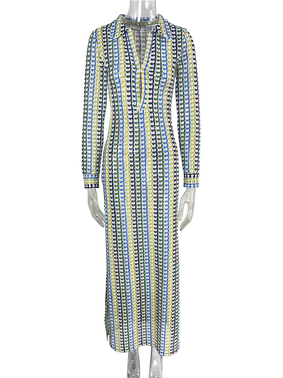 Beach Low Cut Split Female Long Dresses