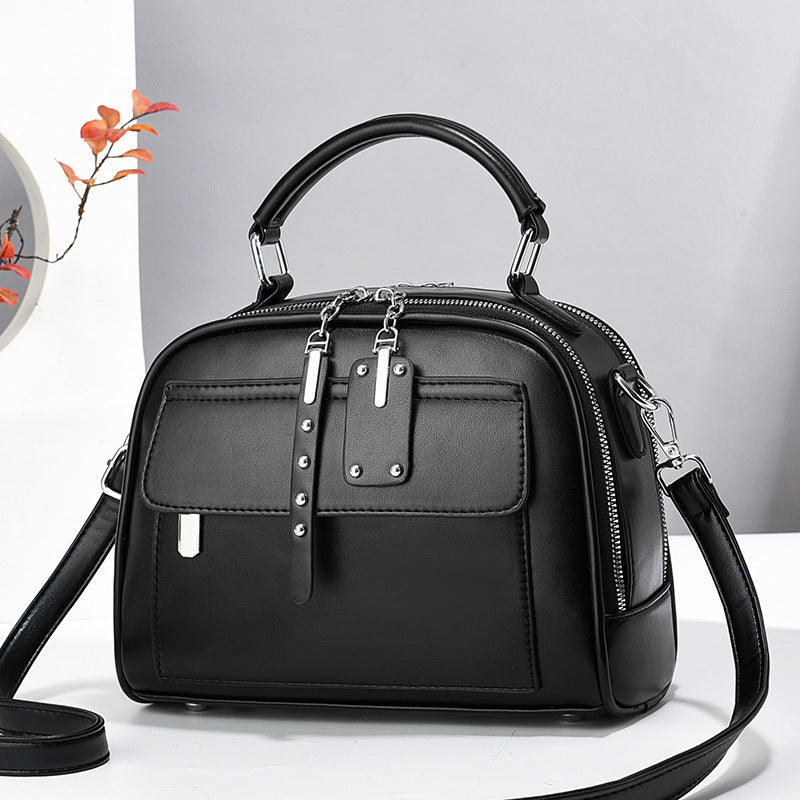 Women's Fashion Leather Silk Large Capacity Crossbody Bags