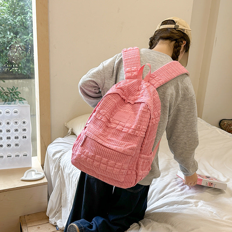 College Cream Puff High Niche Bubble Middle School Students' Schoolbags
