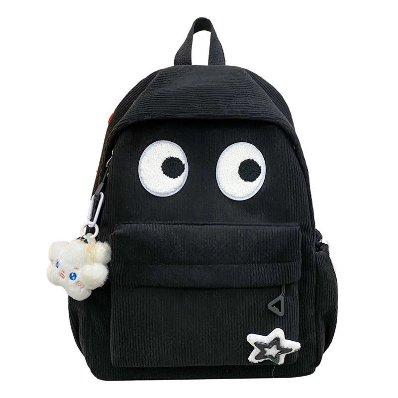 Trendy Funny Eyes High College Cute Backpacks