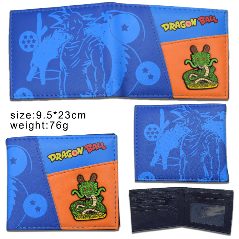 Men's Dragon Ball Short Turtle Wu Word Ladies Wallets