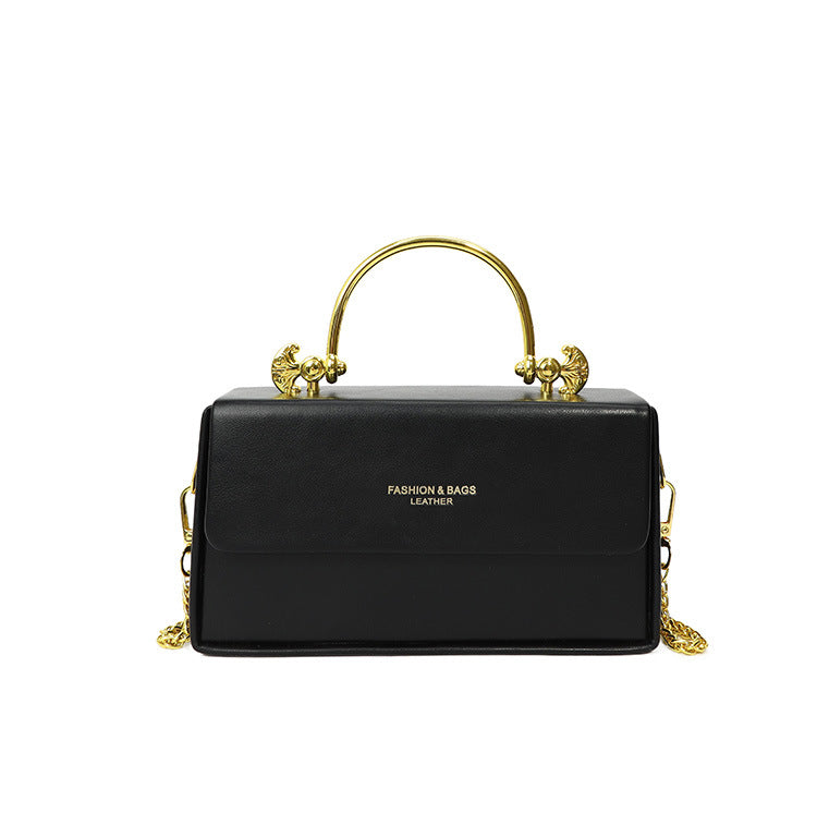 Women's Summer Texture Chain Fashion Box Personality Shoulder Bags