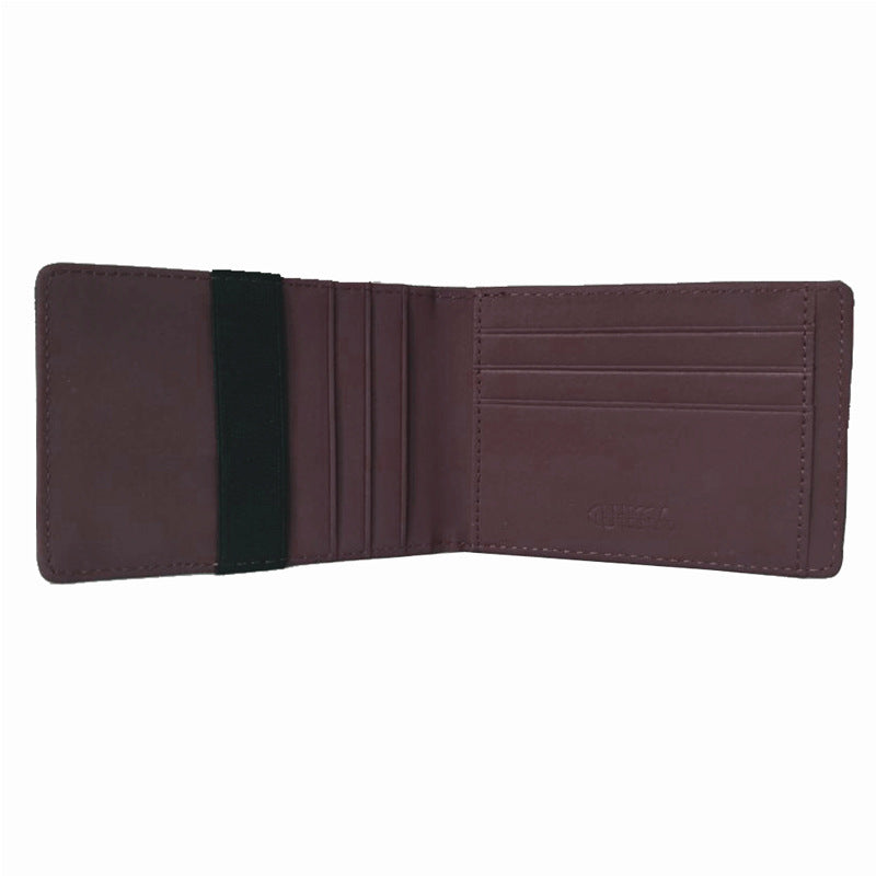 Men's Fashion Cross Pattern Clamp Korean Creative Elastic Band Card Holder