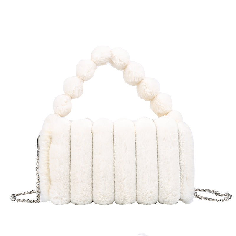 Women's Plush Fashion Simple Korean Temperament Trend Crossbody Bags