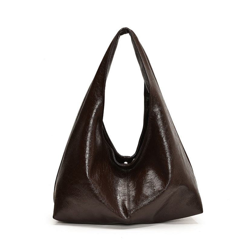 Women's Large Capacity High-grade Retro Textured Underarm Shoulder Bags