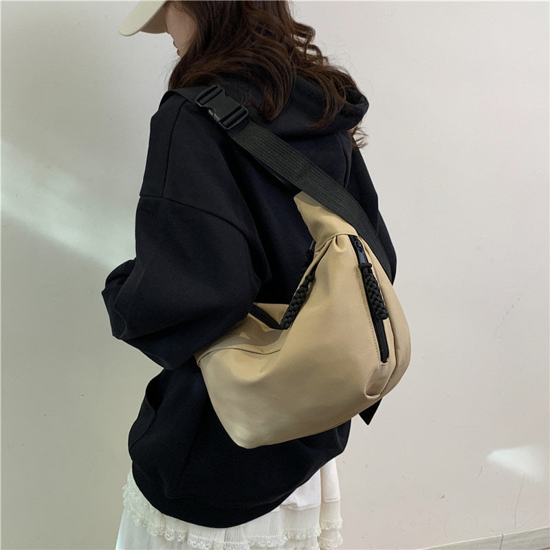 Women's Nylon Dumplings Trendy Lightweight Underarm Minority Crossbody Bags