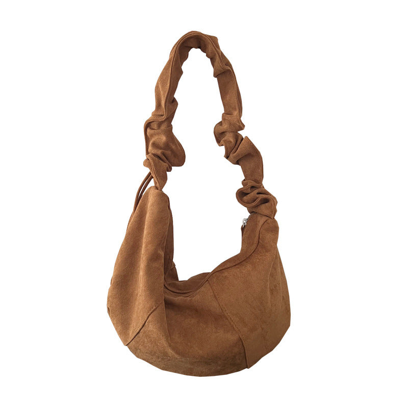 Women's Pleated Cloud Vintage Veet Dumpling Large Bags