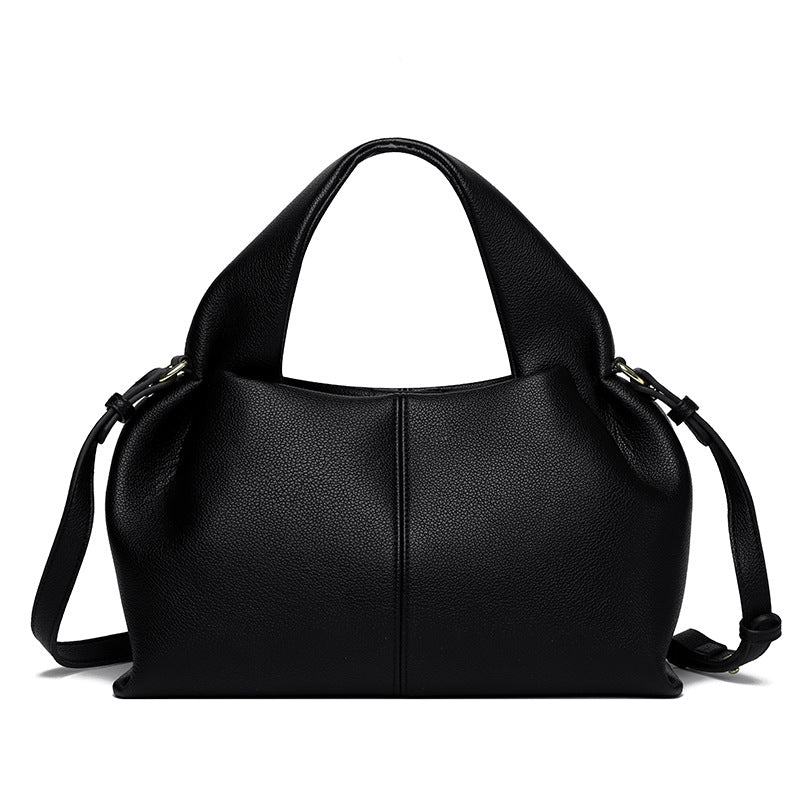 Women's French Niche Cloud Solid Color Dumpling Shoulder Bags