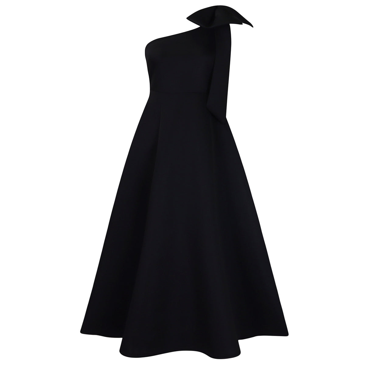 Women's Slant Shoulder Big Bow Sexy Formal Dress