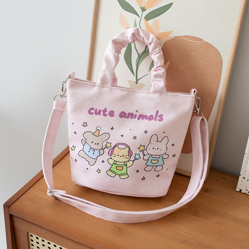 Women's Cute Niche Style Hand Carrying Cloth Crossbody Bags